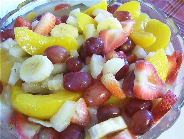 Secret Fruit Salad: The secret is dry vanilla pudding mix. It combines with all