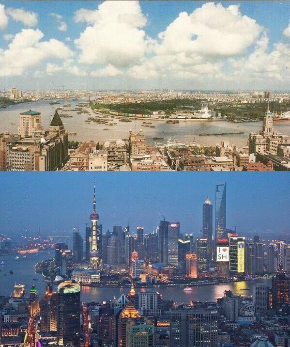 Shanghai in 1990 vs. Shanghai in 2010