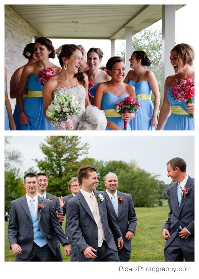 Casual and candid bridal party pictures