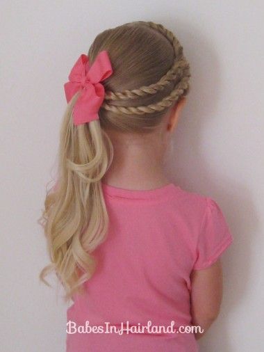 Double Twists and Ponytail &amp; Tons of other adorable little girls hair do