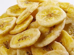 Great healthy snack for camping or hiking – Slice banana into thin chips, dip in