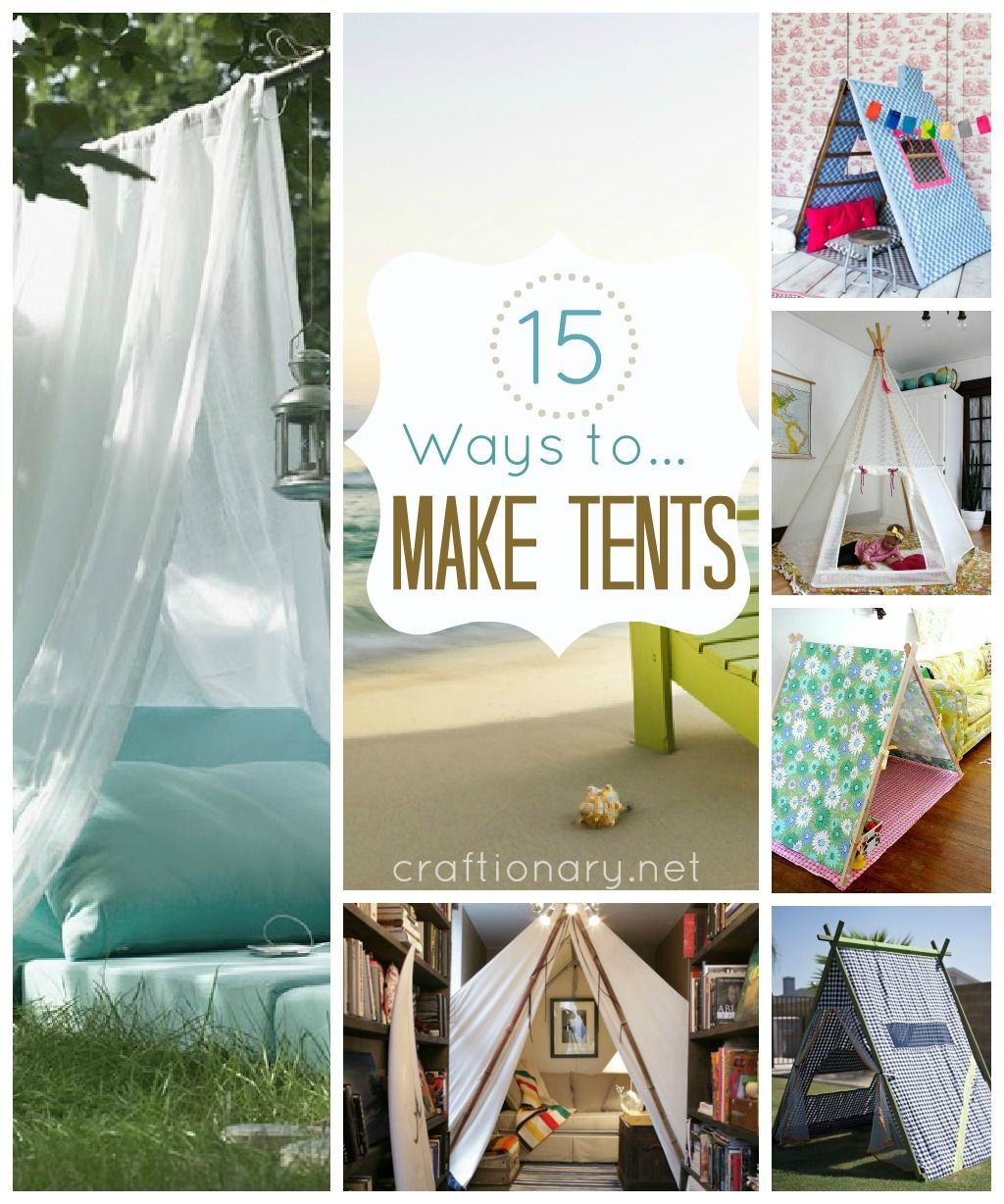 15 Ways to make tent (DIY tent) – Craftionary