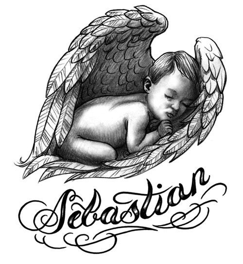 Baby Name Tattoos For Women | Baby Angel Tattoos For Women