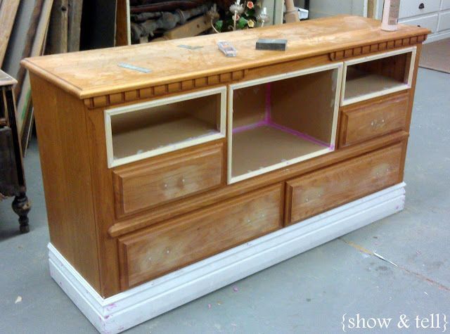 {Before  After} – dresser turned TV console | Sweet Pickins Furniture
