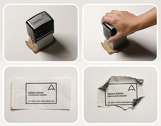 Brilliant eco-friendly business card can be printed on practically anything – It