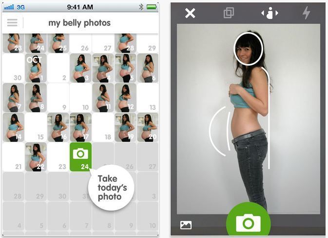 CineMama is an app that documents your entire pregnancy then creates a fun movie