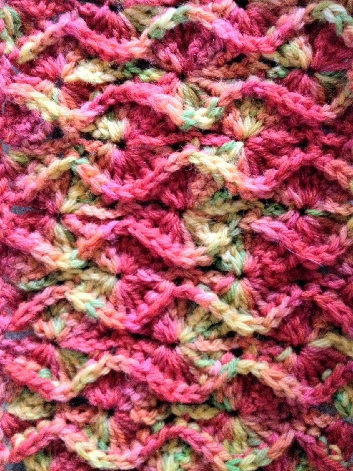 Crochet Bavarian Stitch in Rows – Tutorial