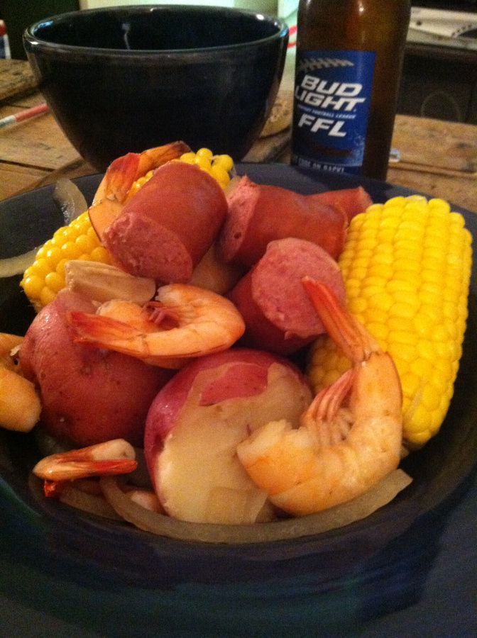 Crockpot Low Country Boil- I could leave out the shrimp, so David could eat it.