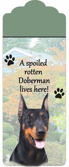Doberman Pinscher Dog Door Knob Hanger