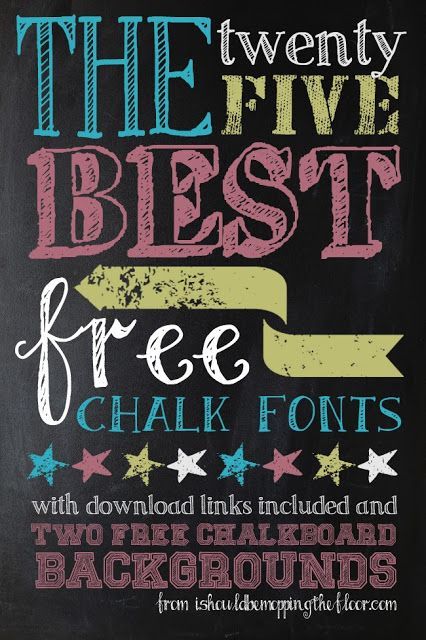 Free Chalk fonts!