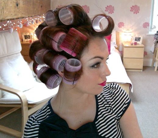 how to use velcro hair rollers. The longer you leave them in, the better your re