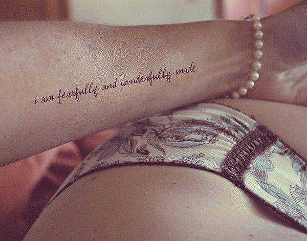 I am fearfully and wonderfully made christian-tattoos ooh what are the odds. I a