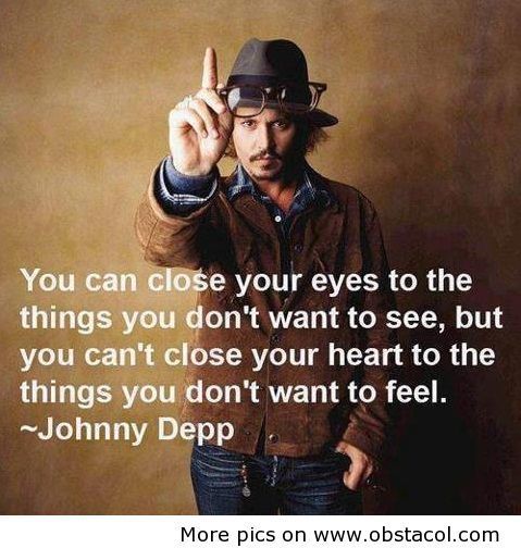 Johnny Depp says….