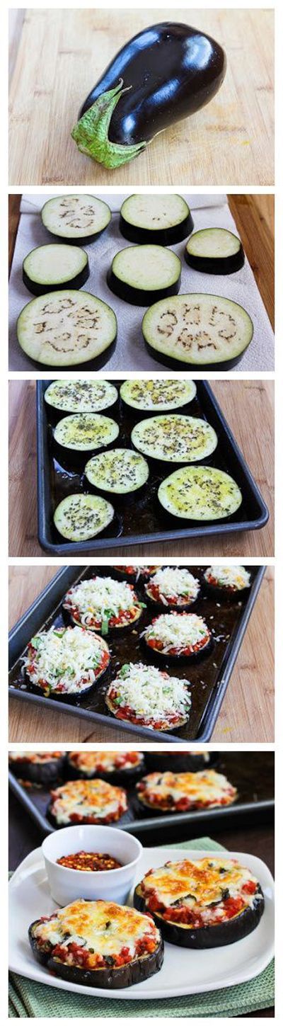 Julia Childs Eggplant Pizzas #yum