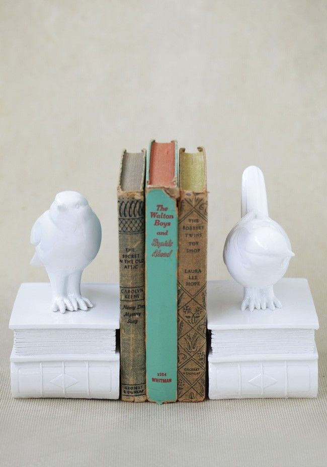 Lovely Bird Bookends | Modern Vintage Room Decor | Modern Vintage Home  Office
