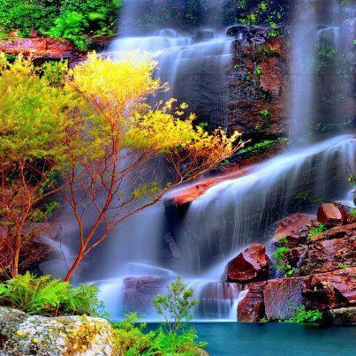 waterfalls   #Beautiful #Places #Photography