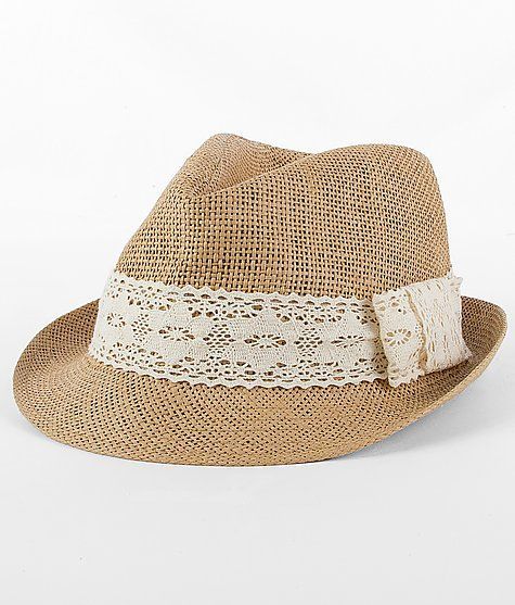 Weaved Fedora Hat –  Has fedora and use of lace and use of straw by The Style Ge