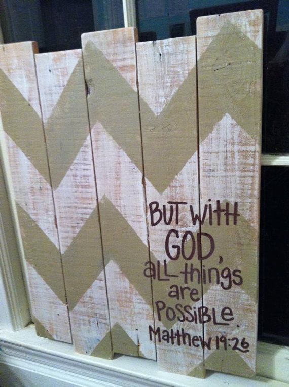 wood pallets art | Wood Pallet Art Chevron Matthew 1926 by HollysHobbiesTN on Et