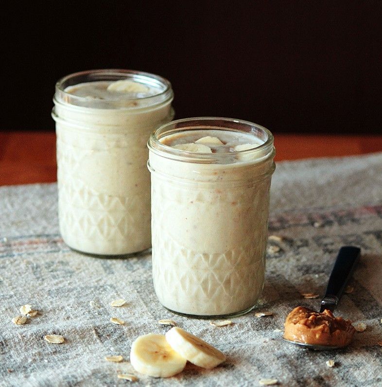 Banana Peanut Butter Protein Smoothie / Recipe / This Banana Peanut Butter Prote