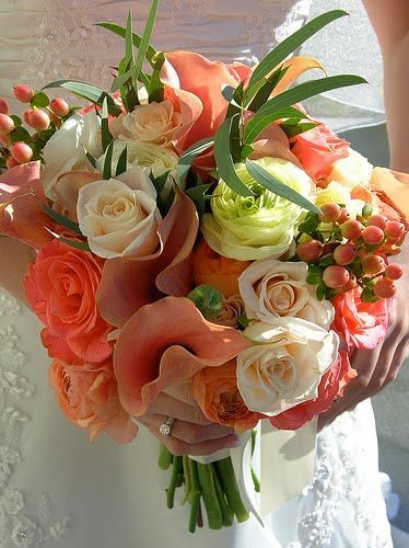 Bernardos Flowers Inc.: Coral Flower Wedding Bouquet Ideas