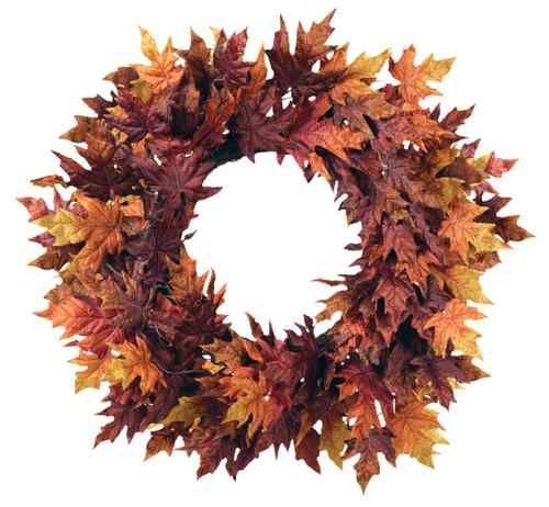 Fall Wreaths for Front Doors Autumn Maple Leaf Wreath (Artificial)