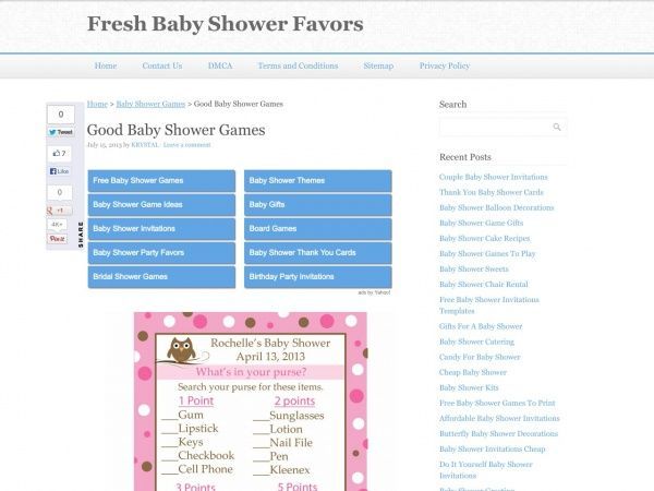 Fresh Baby Shower Favors