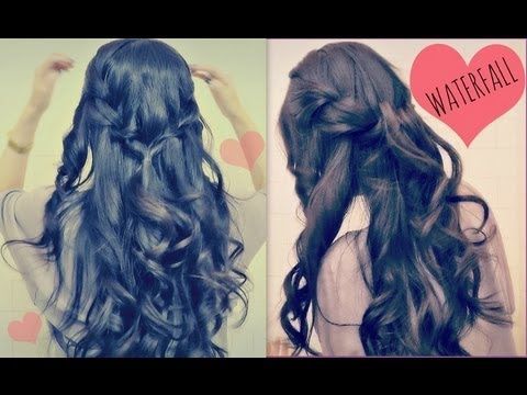 prom hair definitely!    How to do a waterfall rope braid tutorial – on yourself