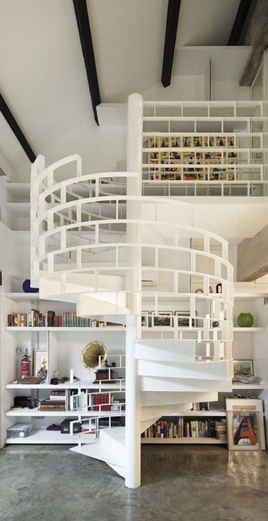 spiral staircase – interior design | Tumblr. I wish this cuold be out into my fu