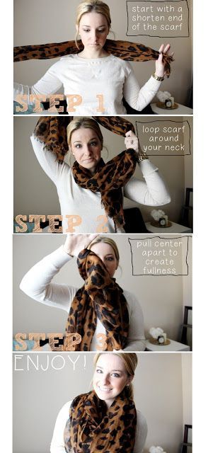 You can ALWAYS make a regular scarf an infinity scarf!!!