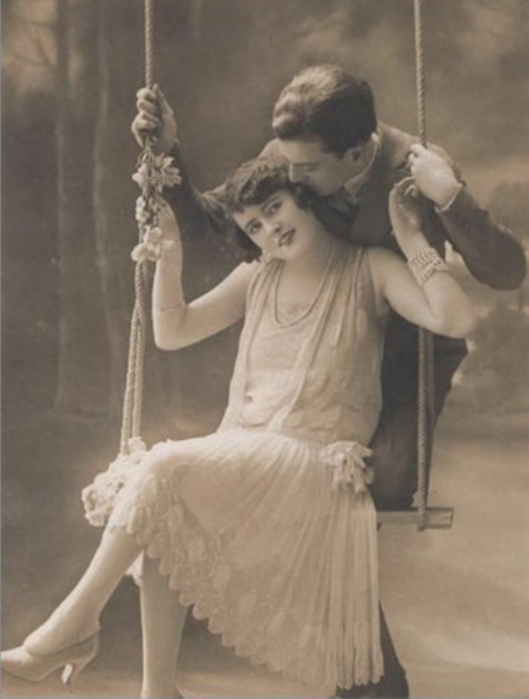1920s French Postcard – makes really nice engagement photo