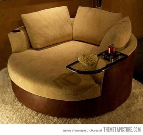 awesome cozy 1-2 person chair with mini coffee table