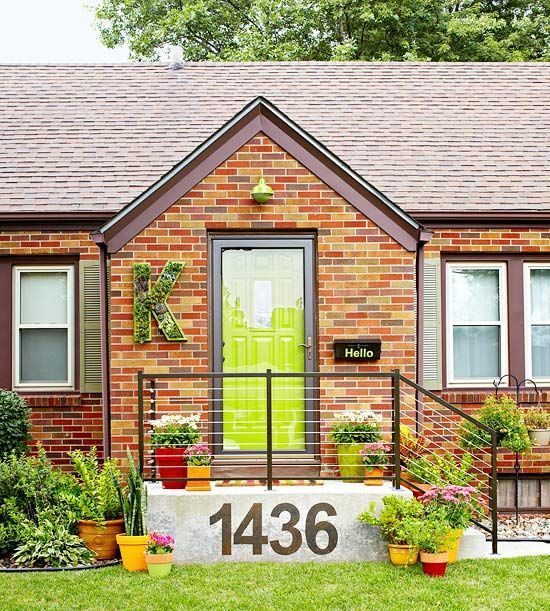 Beautiful Bungalow        To update the front entry of their 1945 brick bungalow