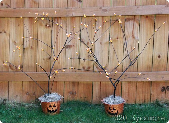 candy corn trees