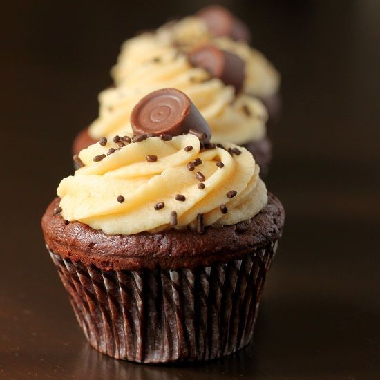 Chocolate Cupcakes with Salted Caramel Buttercream