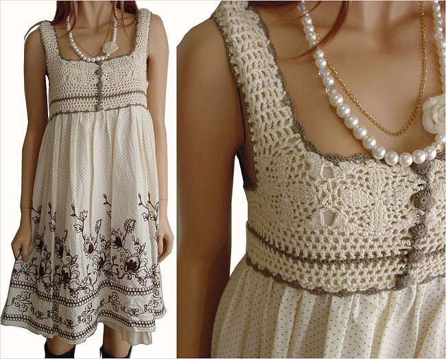 crochet & cloth dress