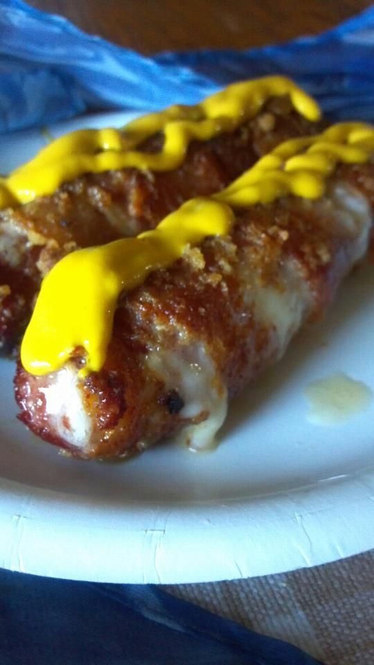 Deep Fried Stuffed Hot Dogs…