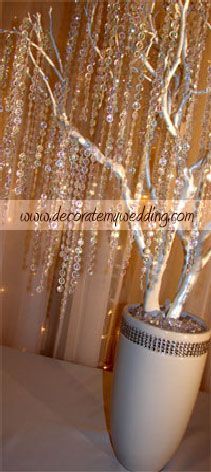 DIY CRYSTAL WEDDING TREE KITS  This tree is truly a showpiece — to be shadowed
