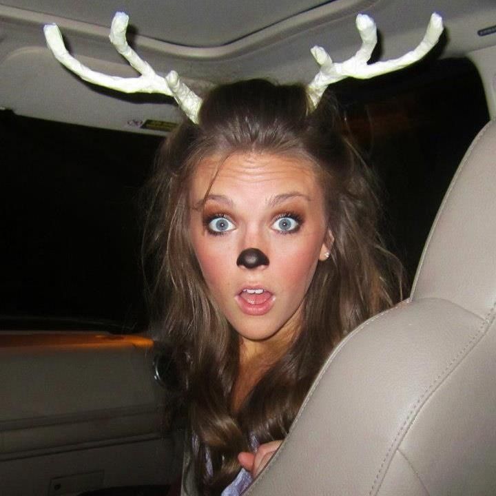 Dress as a deer for halloween and have your date be a hunter. Cute couples costu