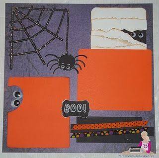 Halloween Scrapbook Layout