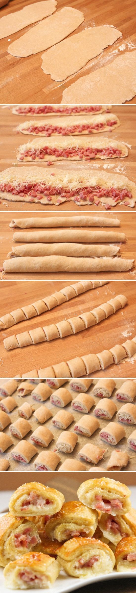 Ham & Cheese roll ups for a party… Set out toothpicks.