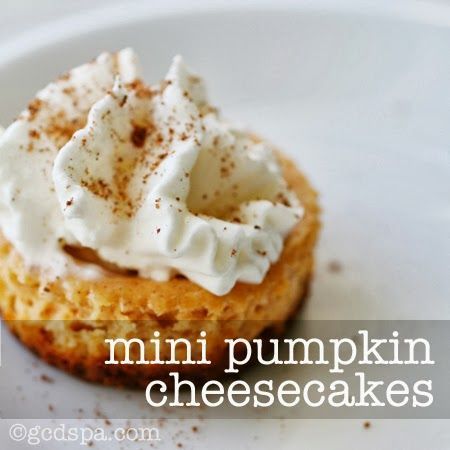 Mini #Pumpkin #Cheesecake, #Halloween #party food ideas