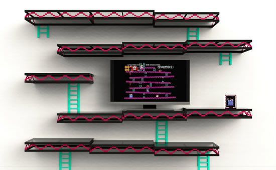 No Ultimate Gamers Room is complete without Donkey Kong Shelves of course!