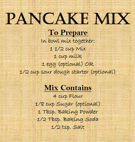 Okay, I literally just made this.  DELISH and so crazy easy.  Homemade Pancake M