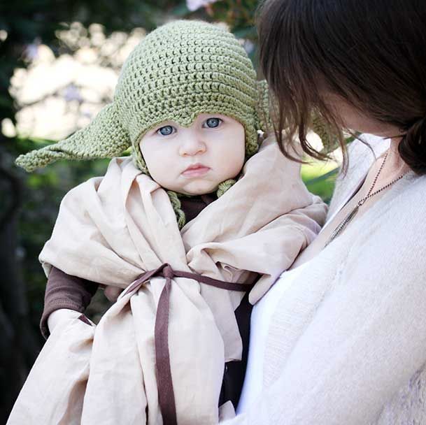 Our New Baby Yoda; Olivers 2012 Halloween costume. (and even mommy has Princess
