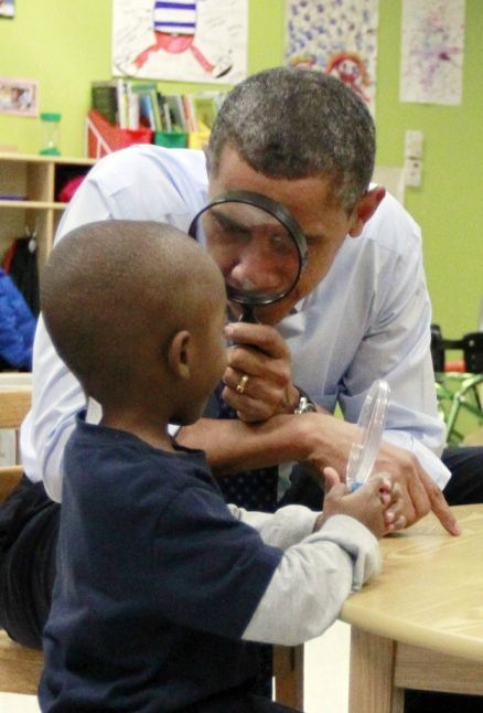 President Obama at College Heights Early Childhood Learning Center, Decatur GA,