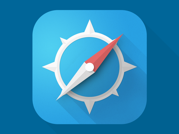 Safari iOS 7 App Icon Redesign by Anon Wuttowsky. iOS 7 Redesigns. #iOS7 #redesi