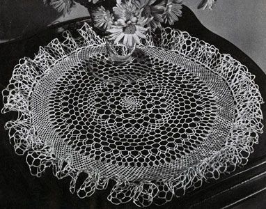Sea Froth Doily crochet pattern from Fine Crochet and Tatting, originally publis