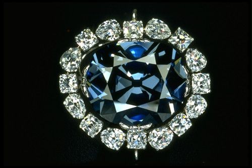 The Hope Diamond once known as the French Blue.  It was part of the French Crown