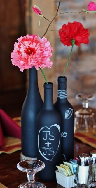 This is a great idea to do with chalkboard paint. (use a spray paint primer that