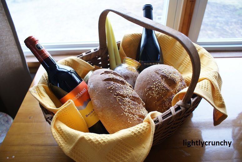 Traditional housewarming gift: Bread so youll never go hungry. Candles so youll